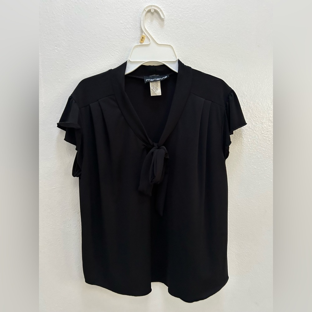 Marianne Black Blouse Size Small